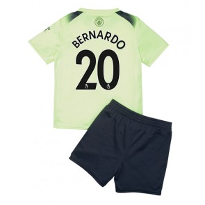 Manchester City Bernardo Silva #20 Tredjedraktsett Barn 2022-23 Kortermet (+ Korte bukser)